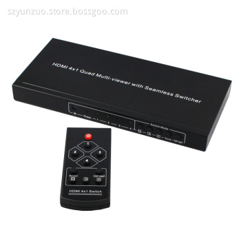 HDMI 4X1Quad Multi-viewer with seamless Switcher